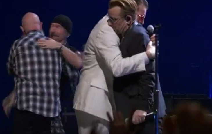 La banda de Le Bataclan tocó con U2 en París