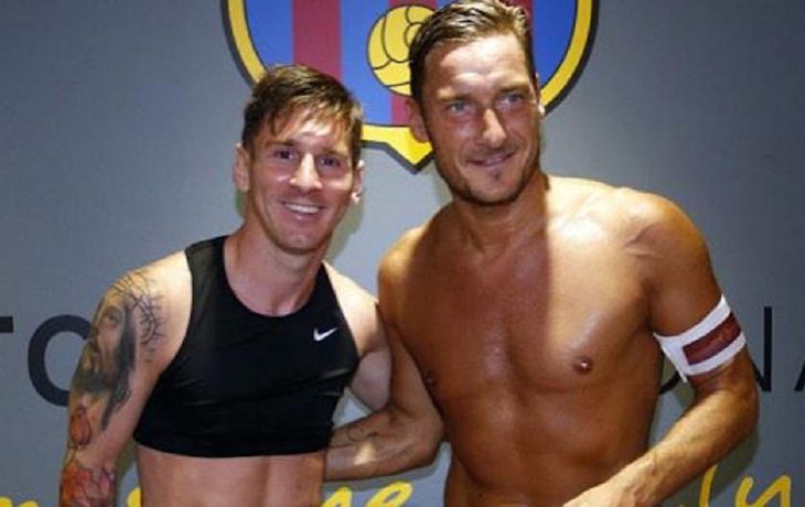 Messi se rindió a los pies de una estrella del fútbol