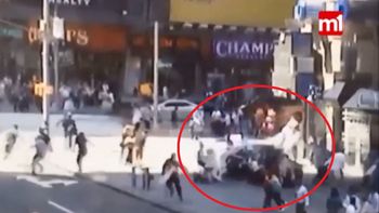 Así fue el accidente en Times Square Así fue el accidente en Times Square