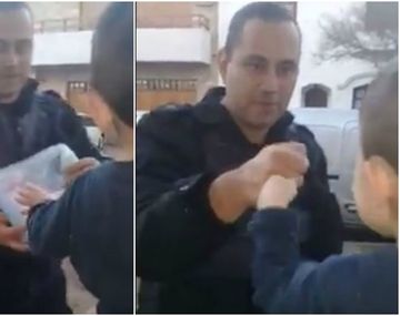 El gesto de Cristian se viralizó.