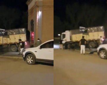 Se enojó por el precio del whisky en un boliche y casi provoca una masacre con su camión