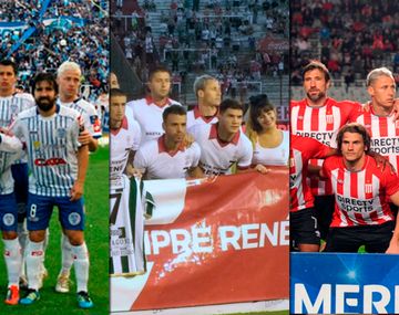 Un jugador de Huracán mira para otro lado en las fotos: el increíble motivo