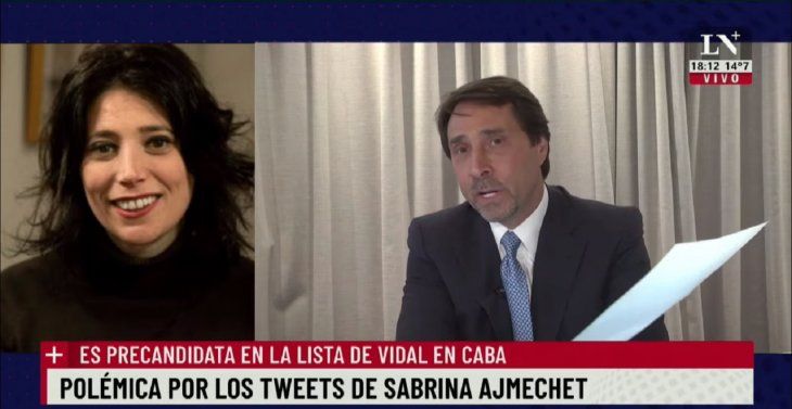 Eduardo Feinmann arremetió contra la candidata de Bullrich pero con un curioso fallido