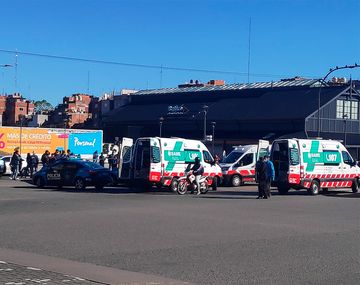 Tiroteo a metros de la estaci&oacute;n del Tren San Mart&iacute;n. Foto: Twitter