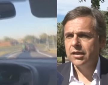 Giuliano grabó un robo en la autopista Rosario - Buenos Aires