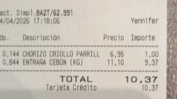ticket viral: mostro cuanto cuesta la carne argentina en europa y causo indignacion ticket viral: mostro cuanto cuesta la carne argentina en europa y causo indignacion
