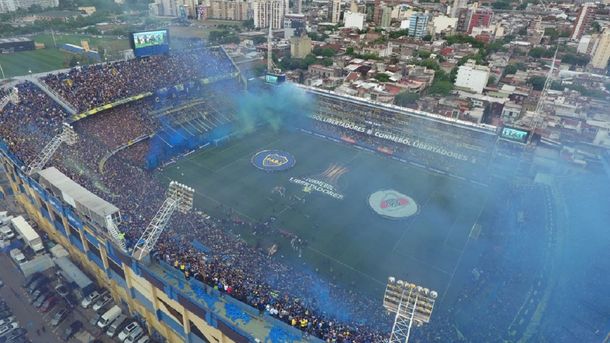 La Bombonera en el Boca vs River de la Libertadoes - Créditos:&nbsp;@BocaJrsOficial
