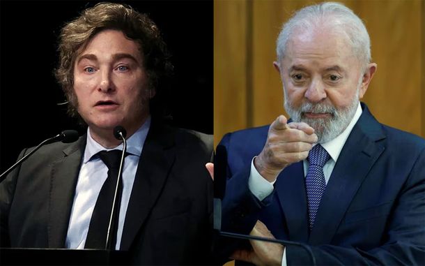 Javier Milei y Lula da Silva.