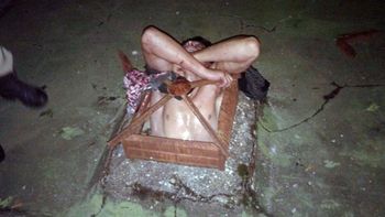 El ladrón tuvo que ser llevado al hospital El ladrón tuvo que ser llevado al hospital