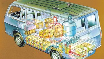 En 1966, General Motors testeó el Electrovan.