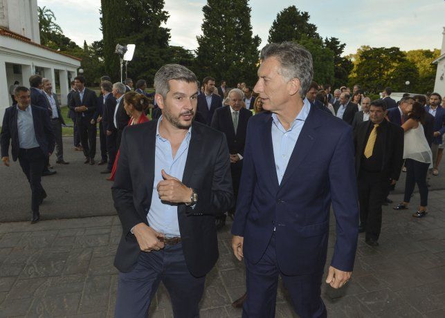 Marcos Peña y Mauricio Macri