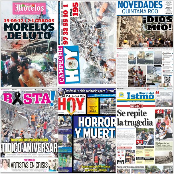 Algunas de las principales portadas de México