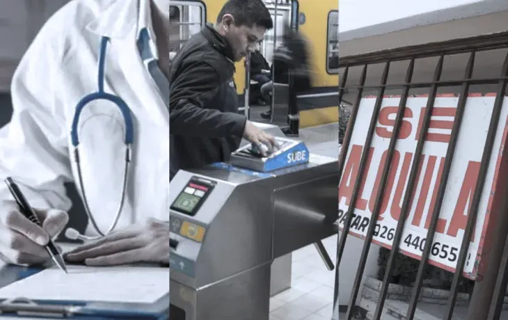 Las prepagas, el alquiler y el transporte subirán en mayo