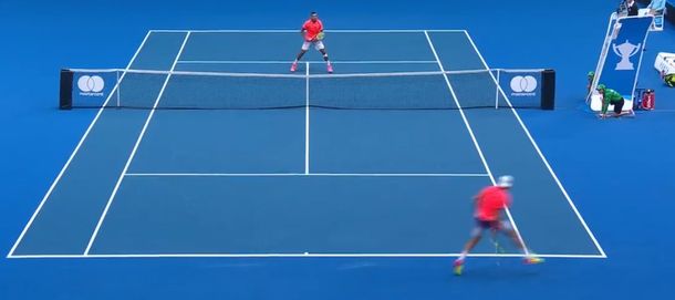 Fue 6-2 y 6-2 para el estadounidense