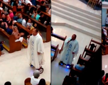 Suspenden a un sacerdote por usar hoverboard