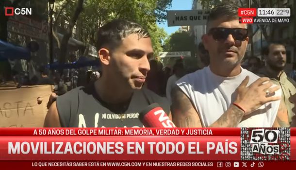 Rocco Canataro, cantante de Roze, marchó junto a su padre y mantuvo viva la memoria familiar