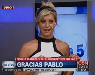 {altText(,Noelia Marzol cortó con su novio y casi llora en #De1a5)}