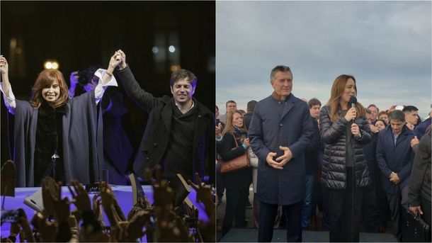 Kicillof y Vidal cerrarán su campaña con Cristina Kirchner y Macri