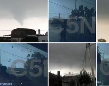 VIDEO: Así fue el tornado que azotó a Plátanos y dejó a parte del Gran Buenos Aires sin luz