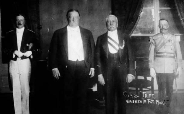 Se produce en 1909 la primera visita oficial de un presidente norteamericano a suelo de México; en Ciudad Juárez
