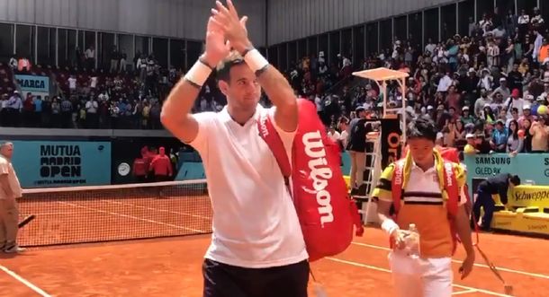 Del Potro volvió a jugar con un triunfo en dobles en Madrid