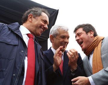 Domínguez acompañó a Scioli en un acto de campaña