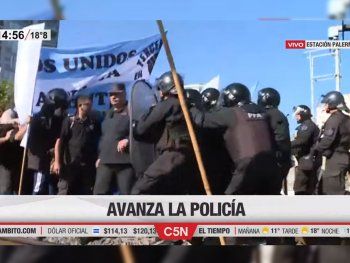 Caos en el Tren San Martín por un piquete de tercerizados en las vías a la altura de Palermo