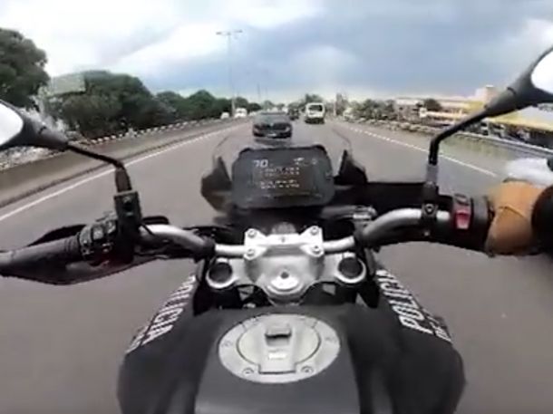La secuencia policial quedó registrada en un video
