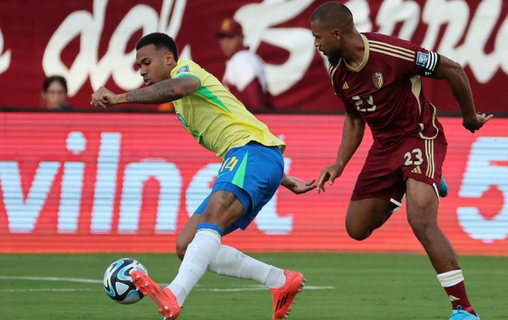Con mucha polémica, Venezuela y Brasil igualaron 1-1