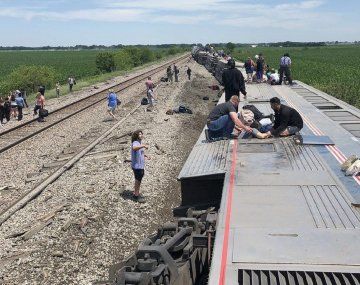 Descarriló un tren en Estados Unidos: al menos 3 muertos y más de 200 heridos