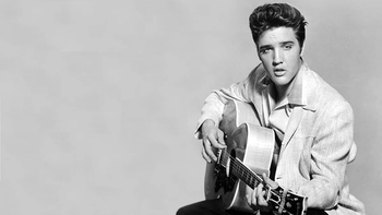 Muere en 1977 el popular cantante estadounidense Elvis Presley. Muere en 1977 el popular cantante estadounidense Elvis Presley.