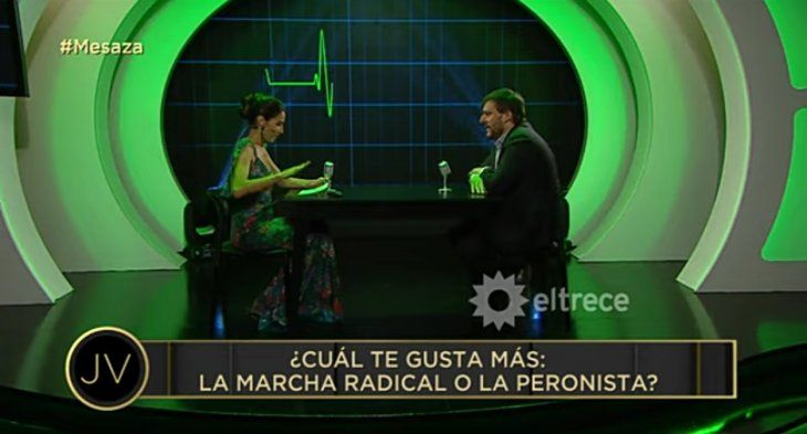 La reacción de Juana Viale al escuchar la Marcha Peronista