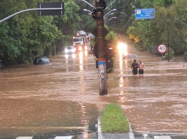 Lluvias en el sur de Brasil