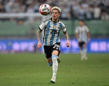 El contundente posteo de Garnacho tras su debut en la Selección Argentina