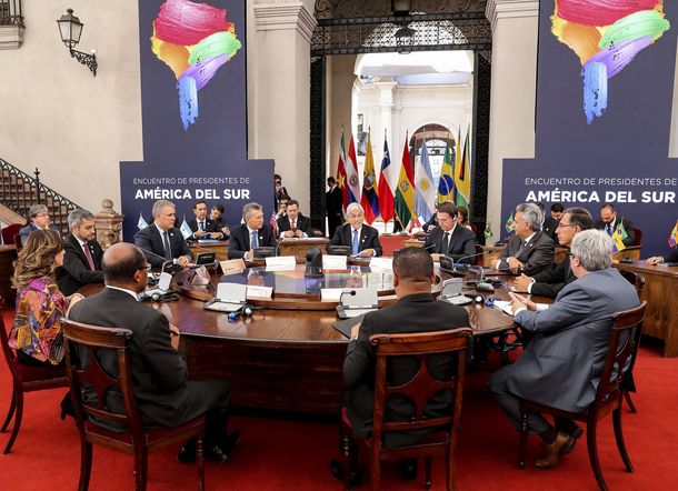 Macri con los presidentes de la región