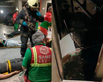 Un ascensor cayó desde un 7mo en Las Cañitas y nueve jóvenes quedaron atrapados