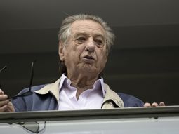 Franco Macri en el palco de La Bombonera
