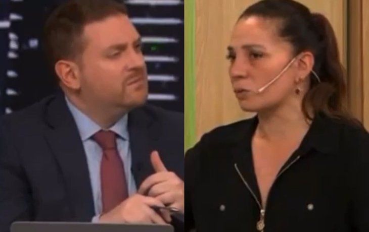Jonatan Viale y Lissa Vera, en TN. Jonatan Viale y Lissa Vera, en TN.