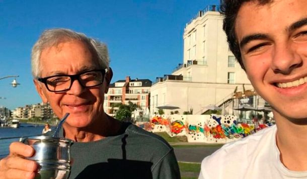 Constantini y su hijo también tomaron mate en Nordelta el sábado