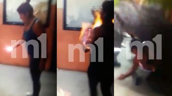 video: el momento en que se prendio fuego la mujer en la municipalidad de quilmes video: el momento en que se prendio fuego la mujer en la municipalidad de quilmes