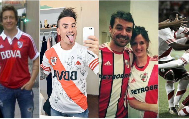 El festejo de los famosos por el triunfo de River