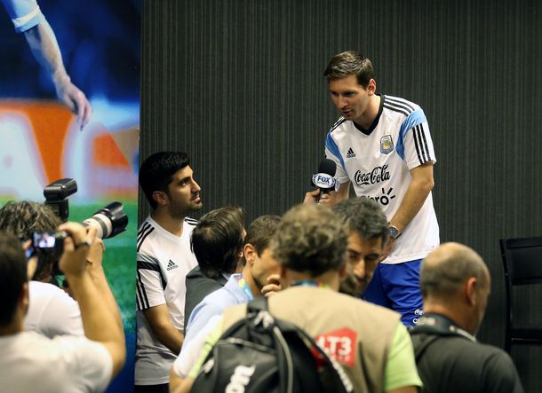 Argentina ya está en el estadio Beira-Río para el partido ante Nigeria