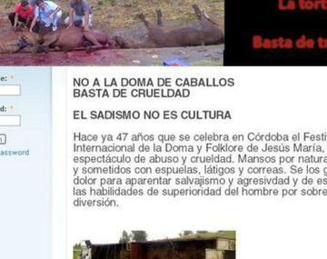 Hackearon la página web del festival de doma de Jesús María