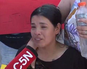 Nelly, esposa de Gabriel, el hombre asesinado en Villa Lugano en un presunto caso de gatillo fácil.