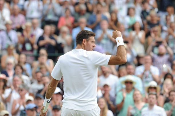 La suerte no le dio la espalda a Delpo que avanzó a octavos de final
