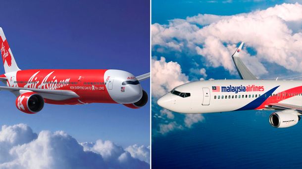 Similitudes entre los vuelos desaparecidos de AirAsia y Malasya Airlines