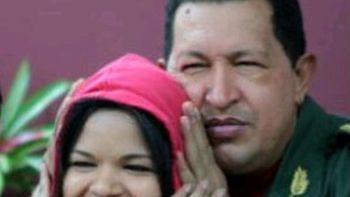Hugo Chávez y su hija, María Gabriela Hugo Chávez y su hija, María Gabriela