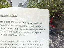 Con una carta, escrachó a sus vecinos por ruidos molestos Con una carta, escrachó a sus vecinos por ruidos molestos