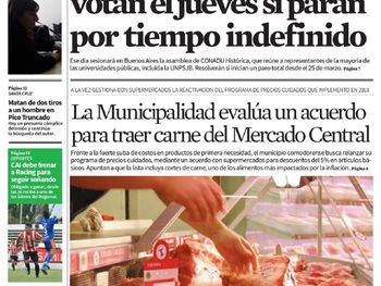 Tapas de diarios del sábado 16 de marzo de 2019