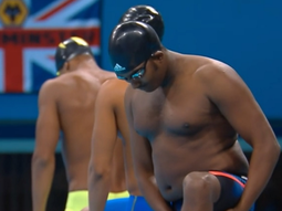 Peso pesado: un nadador de Etiopía hizo un papelón en los 100 metros libres
